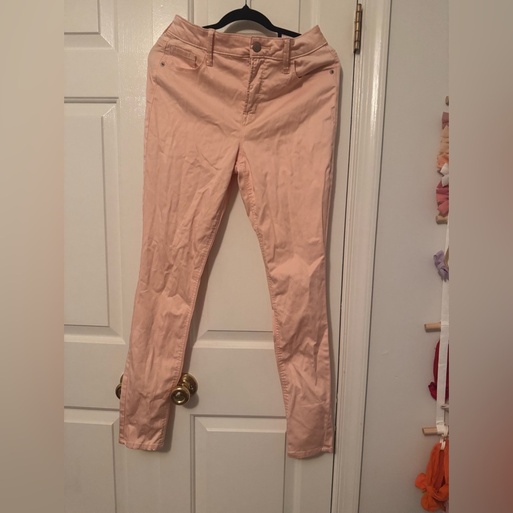 Light Pink Slim Fit Pants from Old Navy